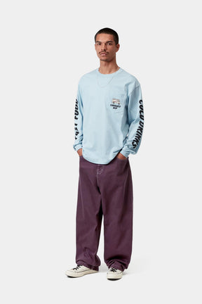 Brandon Pant Twill Stone Dyed in Cozy Purple