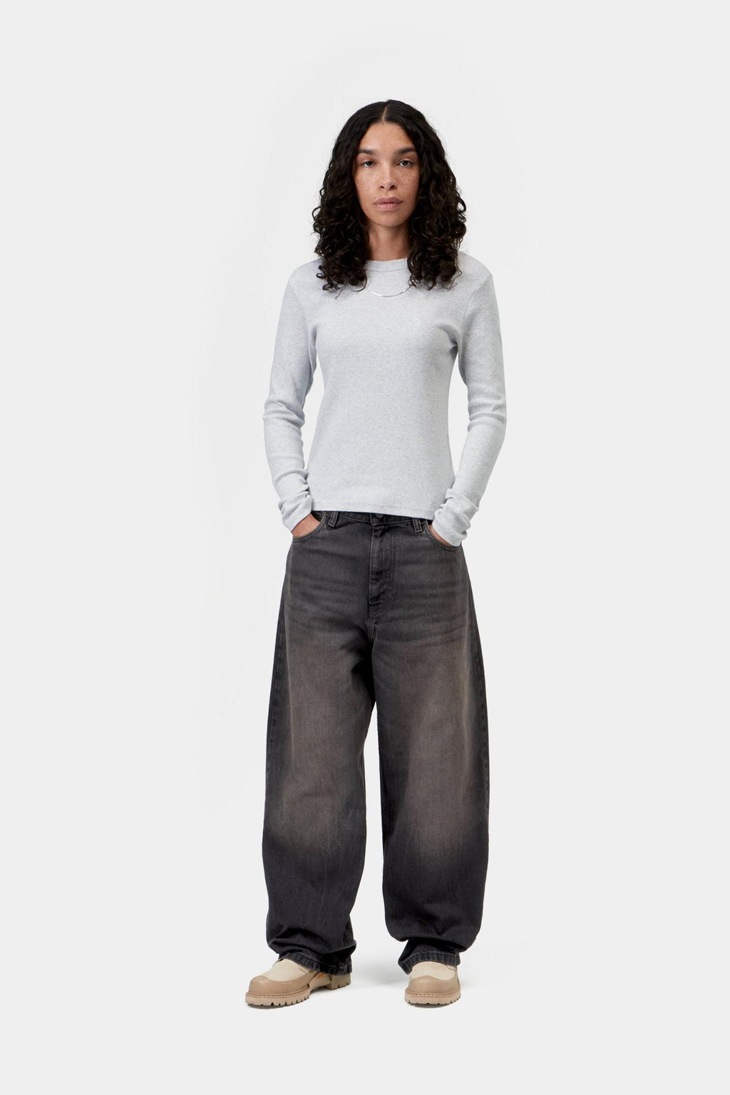 Women's Brandon Pant in Black Tobacco Used Wash