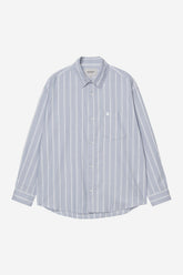 L/S Beale Stripe Shirt in Gentle Blue