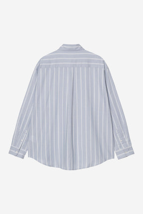 L/S Beale Stripe Shirt in Gentle Blue