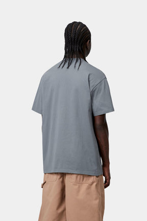 Longhand Pocket Tee in Cozy Blue