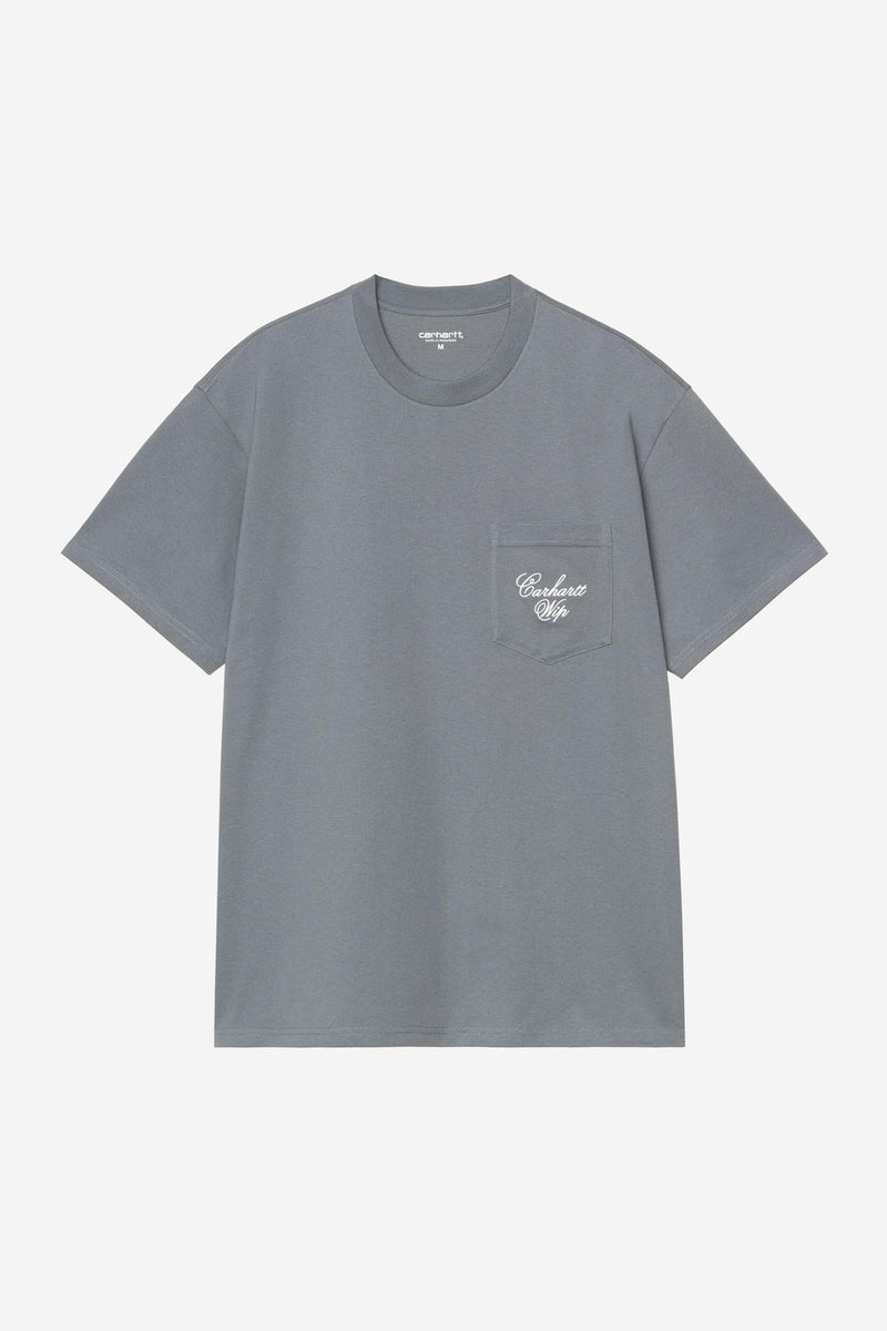 Carhartt WIP Longhand Pocket Tee in Cozy Blue : Homme Essentials