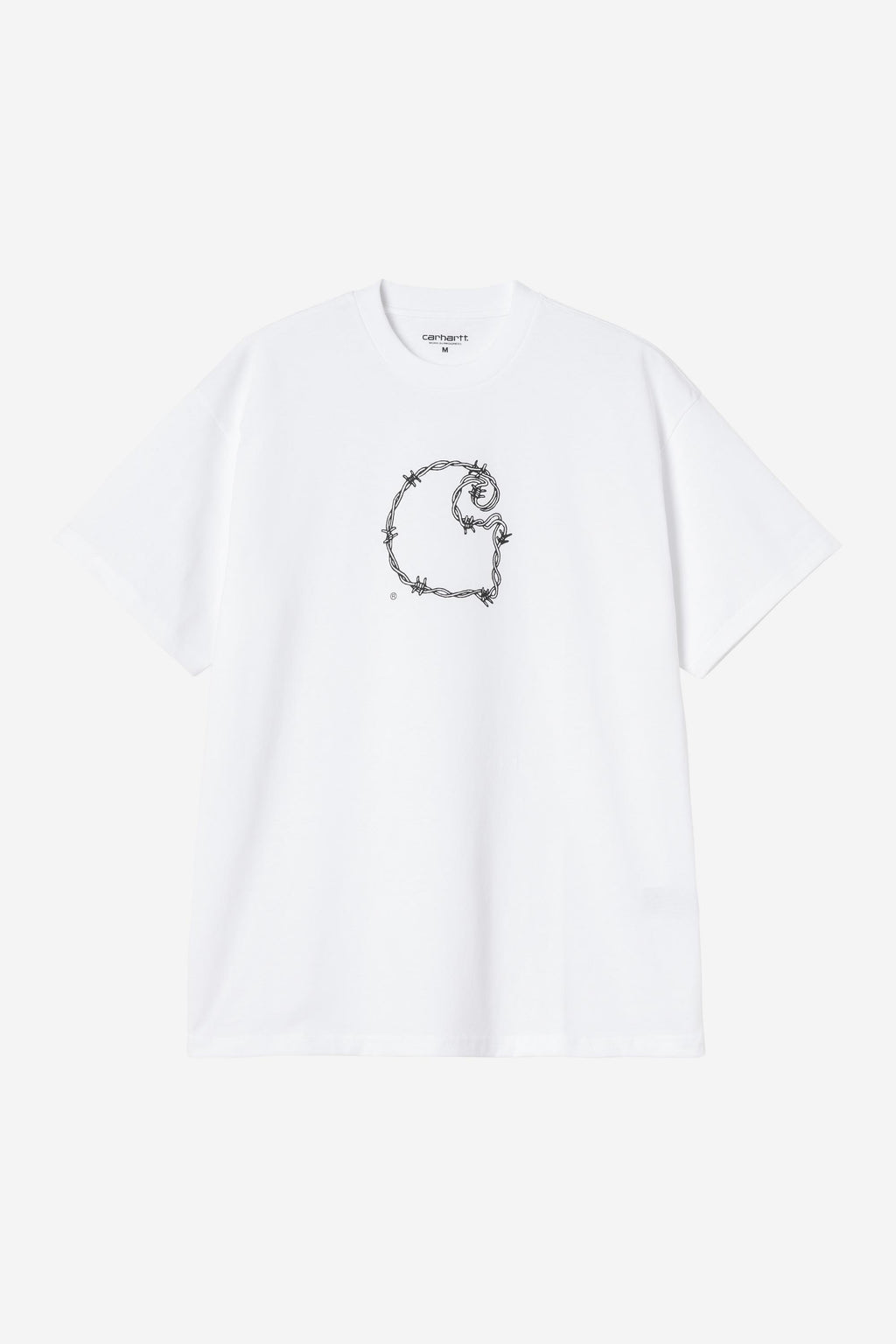 Barbwire C T-Shirt in White