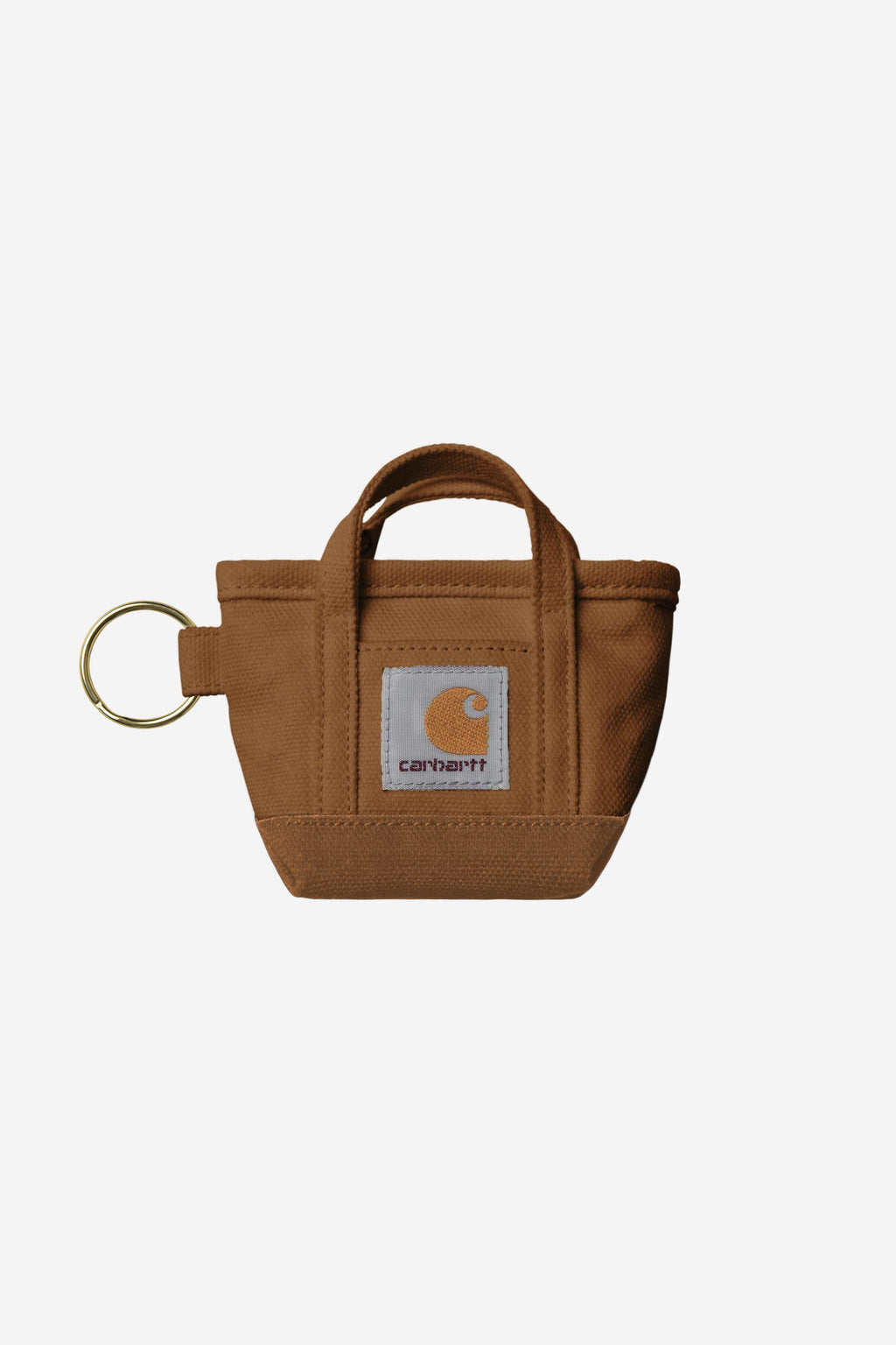 Mini Tote Bag Keychain in Hamilton Brown