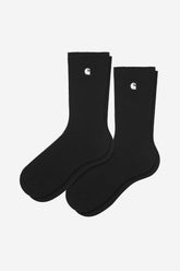 Madison Pack Socks 2 Pack in Black