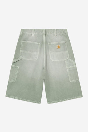 OG Double Knee Short in Shady Green Destroy Wash