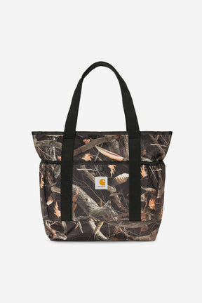 Clapton Tote Bag in Black Camo Feather Tree