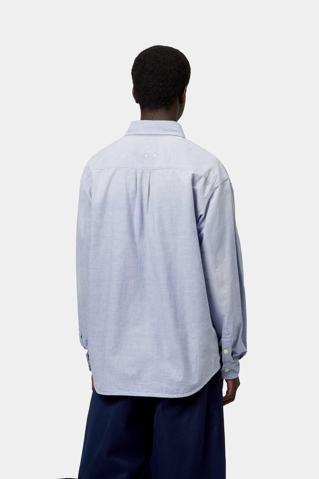 Painter Shirt in Blue Worn Splatter