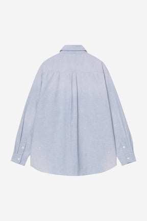 Painter Shirt in Blue Worn Splatter