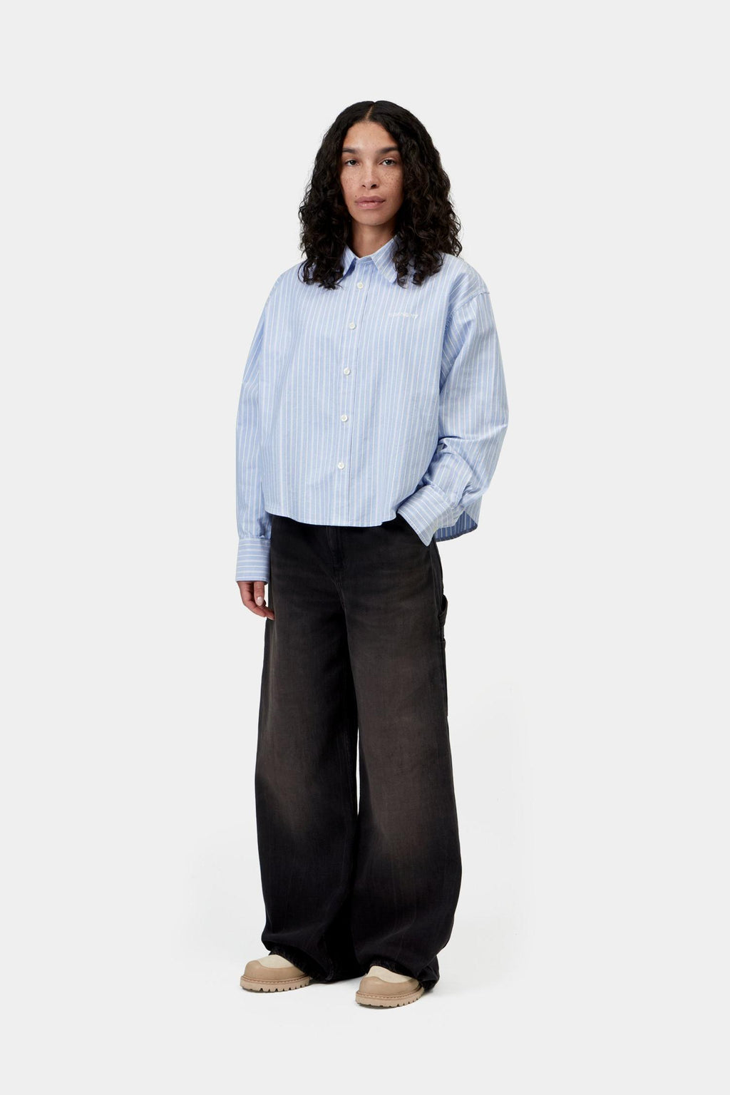 Women’s Kanan Stripe Shirt in Bleach
