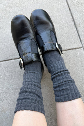 Ballet Socks in Charcoal