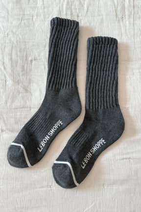 Ballet Socks in Charcoal