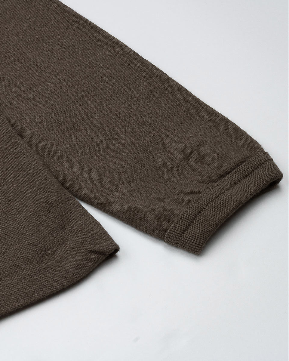 Makaha LS T-Shirt in Black Olive