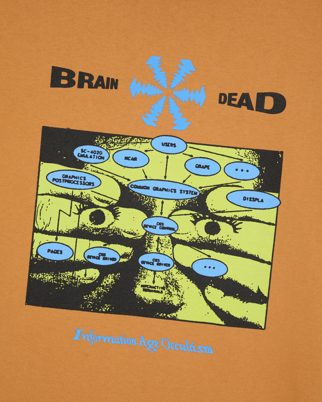 Information Age Occultism T-Shirt in Cumin