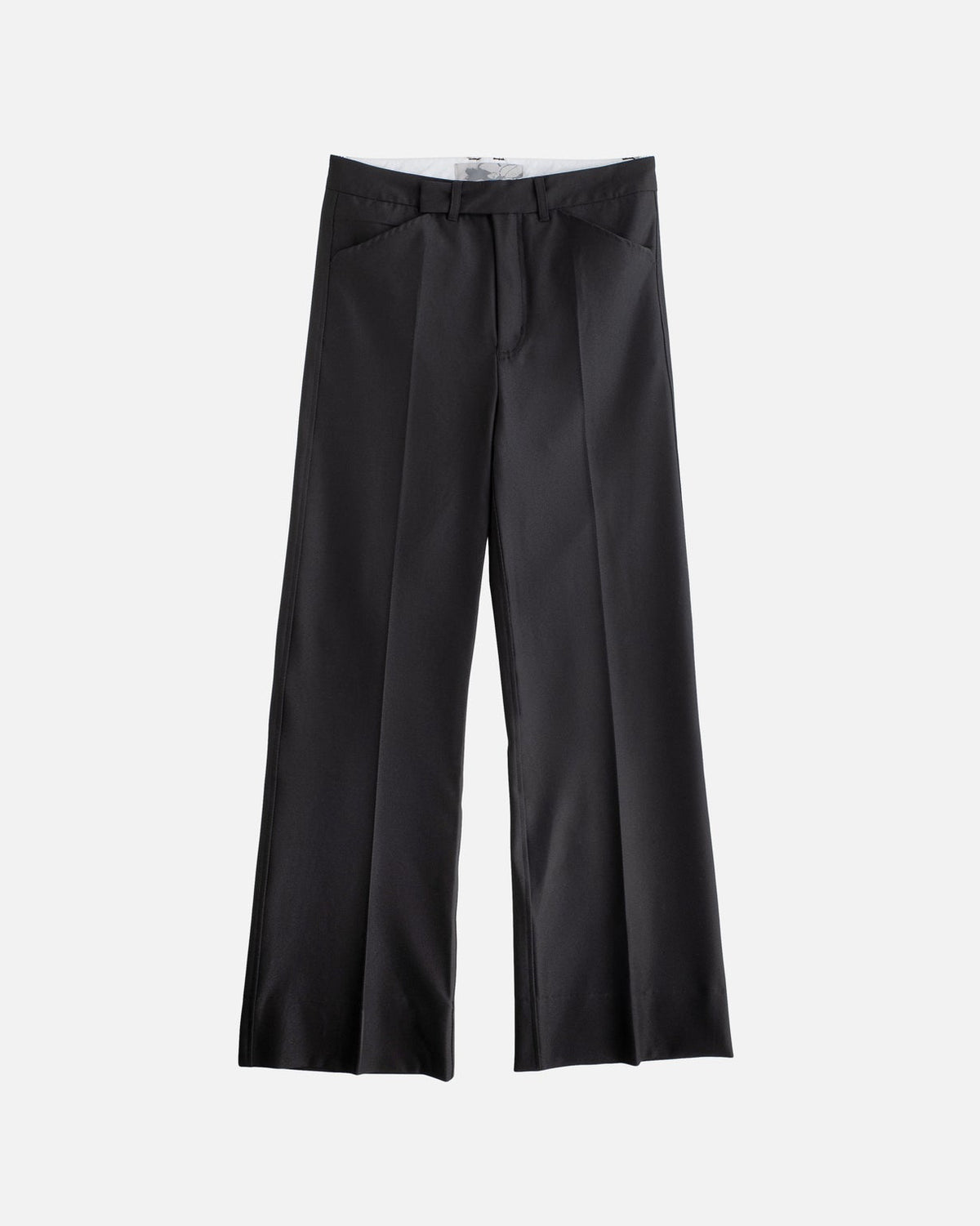 Drainpipe Bootcut Suit Pant in Black