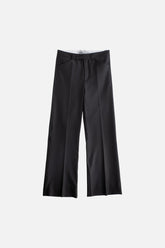 Drainpipe Bootcut Suit Pant in Black
