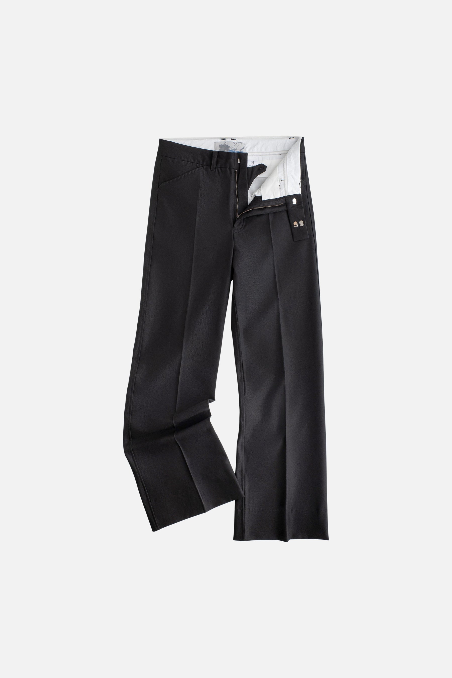 Drainpipe Bootcut Suit Pant in Black