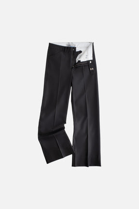 Drainpipe Bootcut Suit Pant in Black
