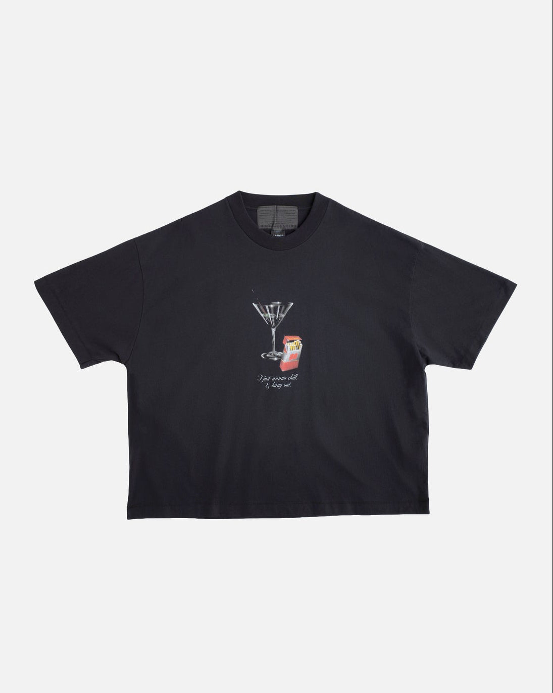 Double Happiness S/S Tee in Black