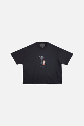 Double Happiness S/S Tee in Black