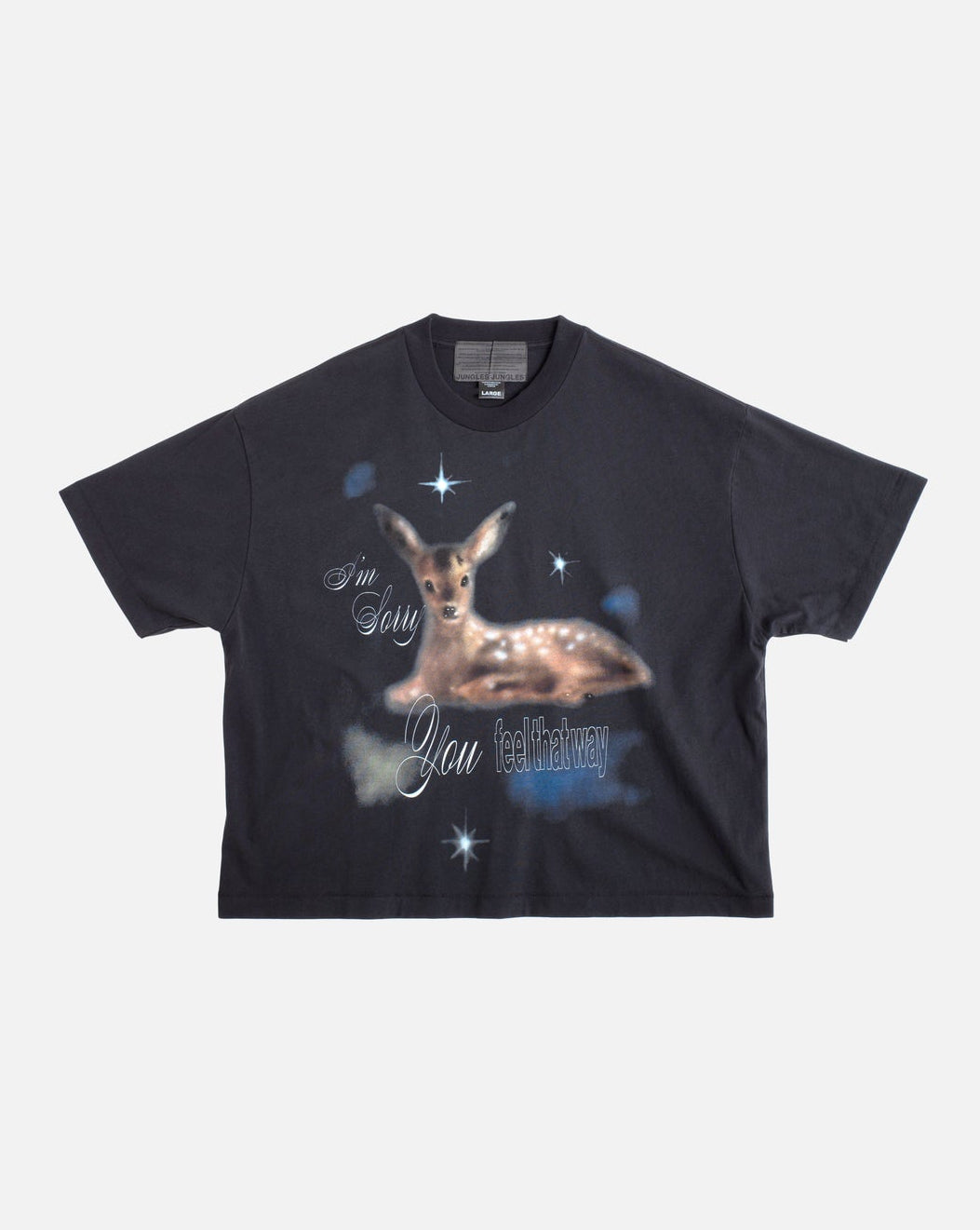 I'm Sorry S/S Tee in Black
