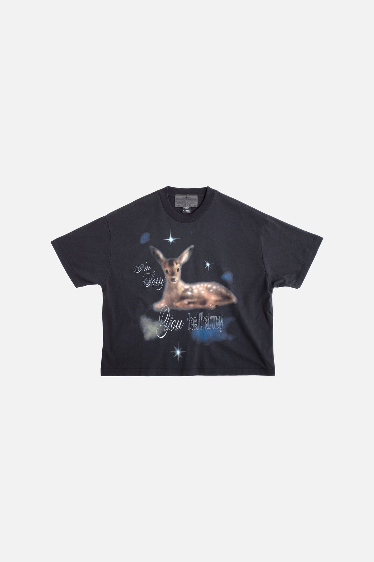 I'm Sorry S/S Tee in Black