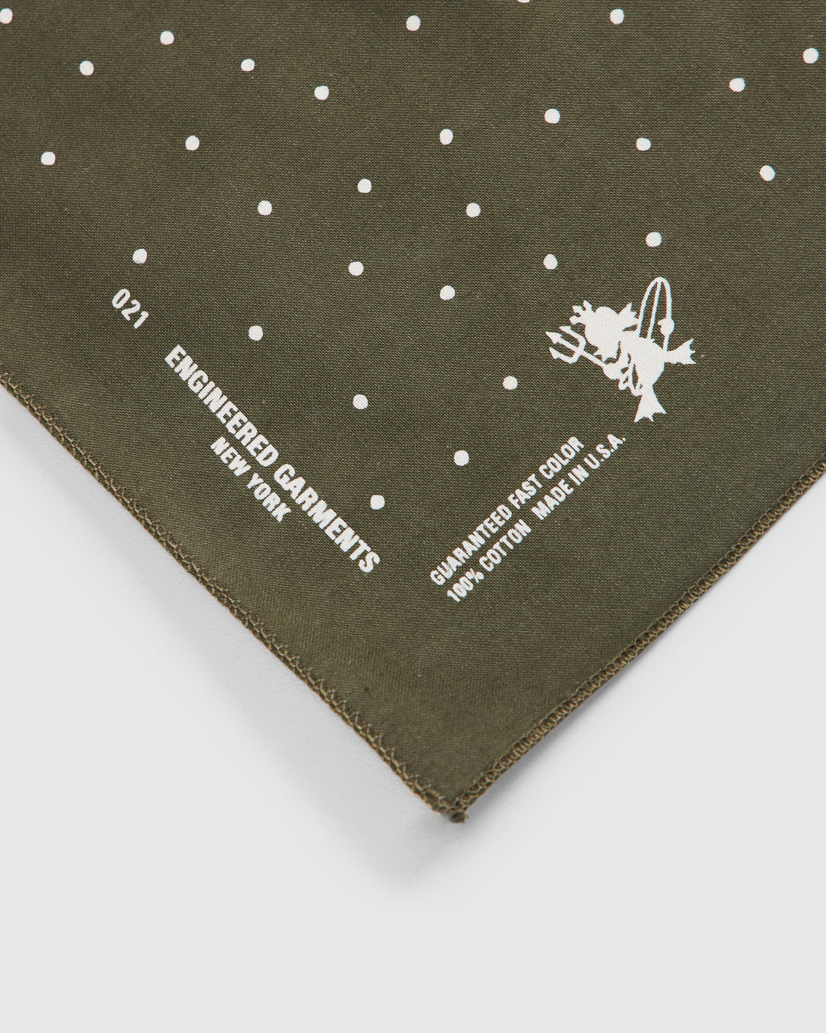 Printed Bandana in Olive Collage