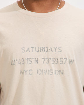 Reverse NYC Division Standard SS Tee in Pumice Stone