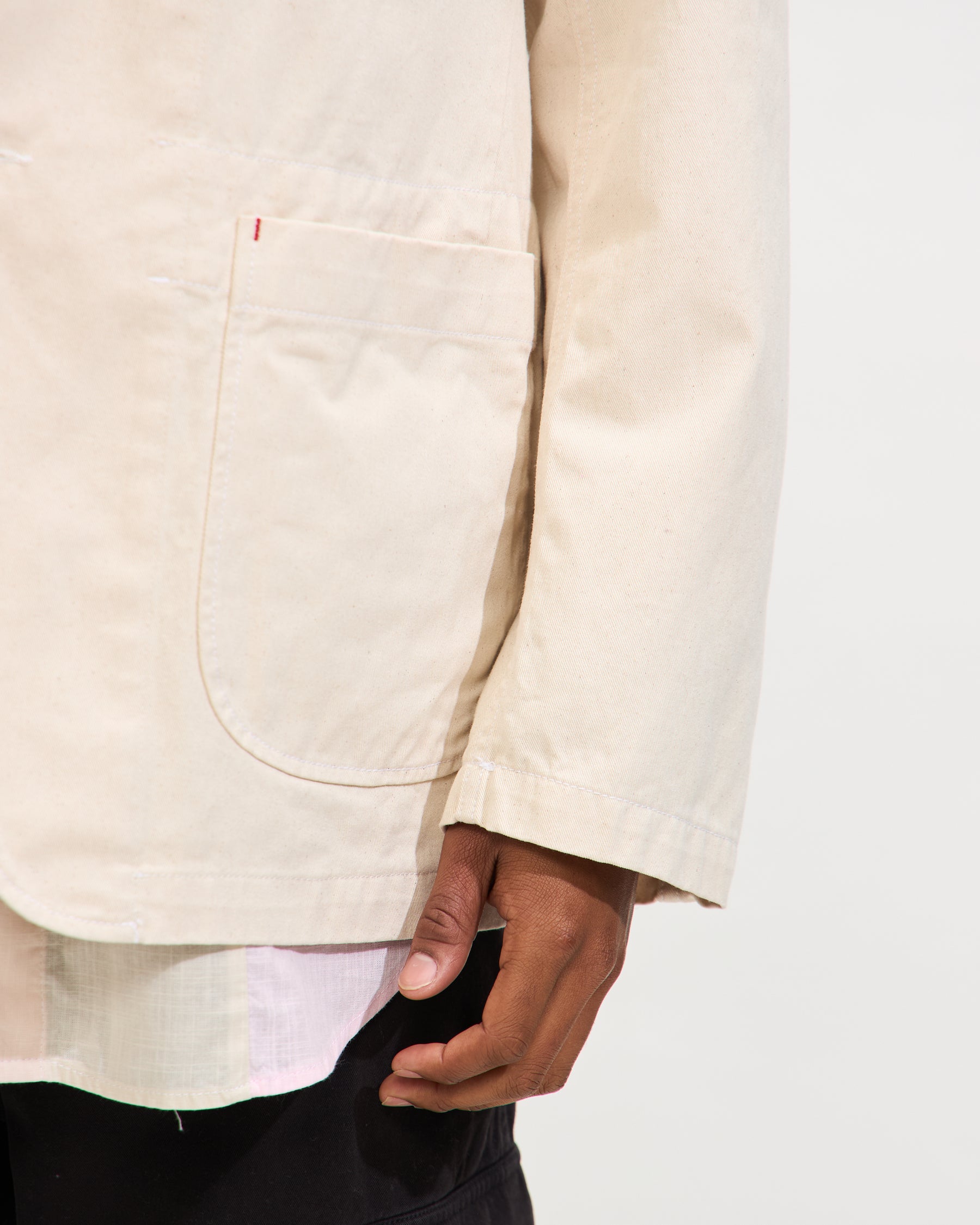 Bedford Jacket in Natural Chino Twill