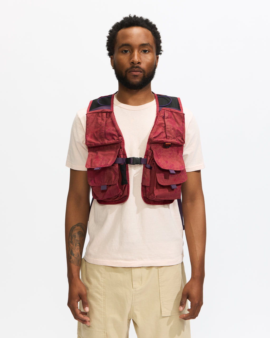 South2 West8 x Brain Dead Fishing Vest Pack in Pink