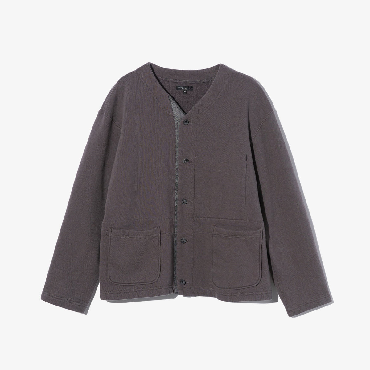 トップス engineered garments Knit Cardigan XS Engineered Garments Knit Cardigan in Graphite 12oz Cotton Fleece
