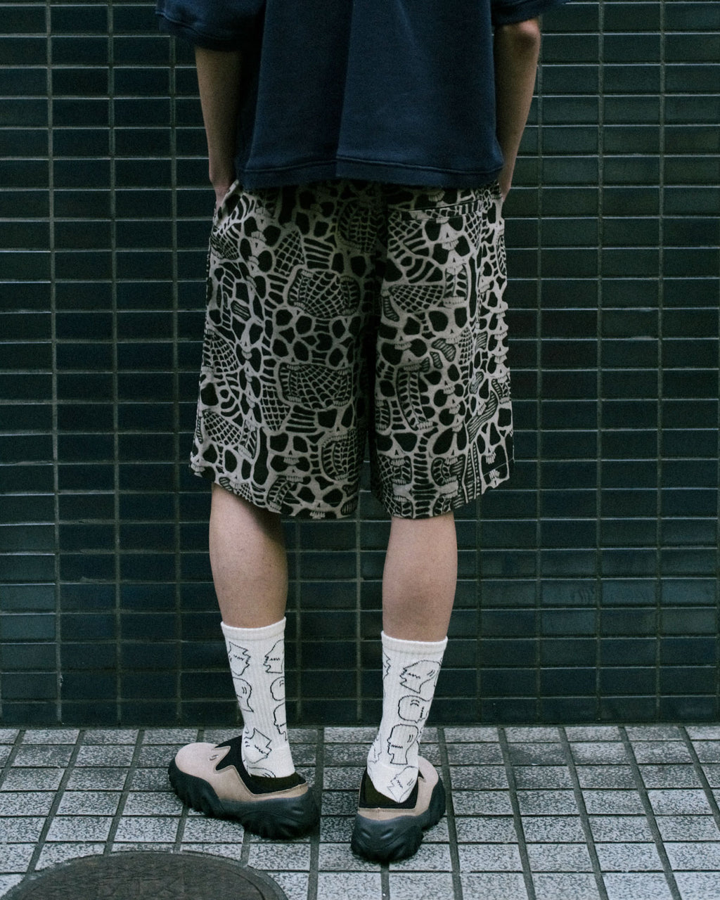 Skull Climber Short in Natural