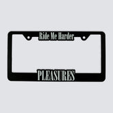 Ride Me License Plate Frame in Black