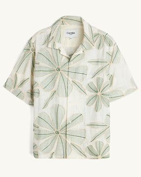Linen Applique S/S in Natural