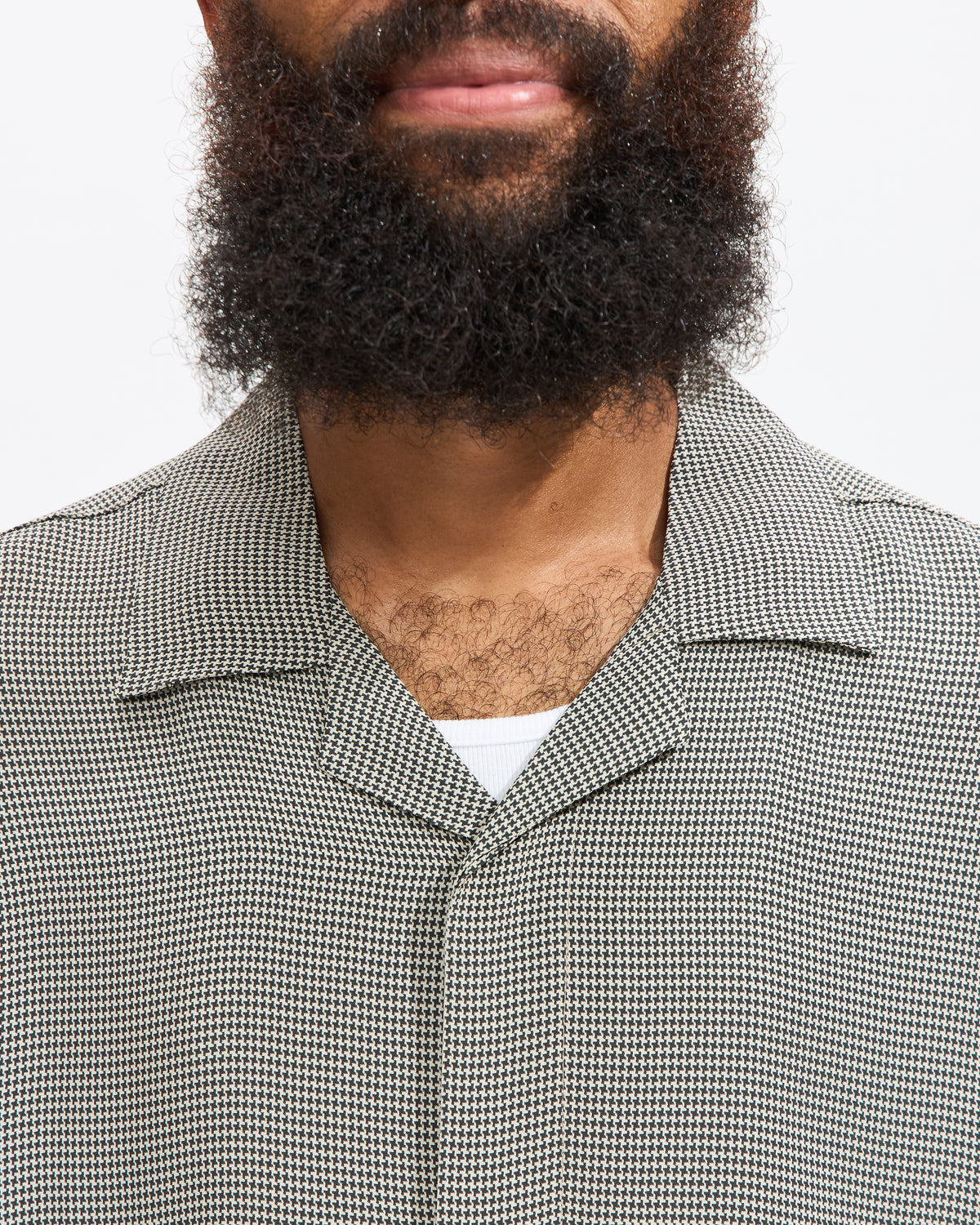 York Mini Houndstooth Short Sleeve Shirt in Bungee