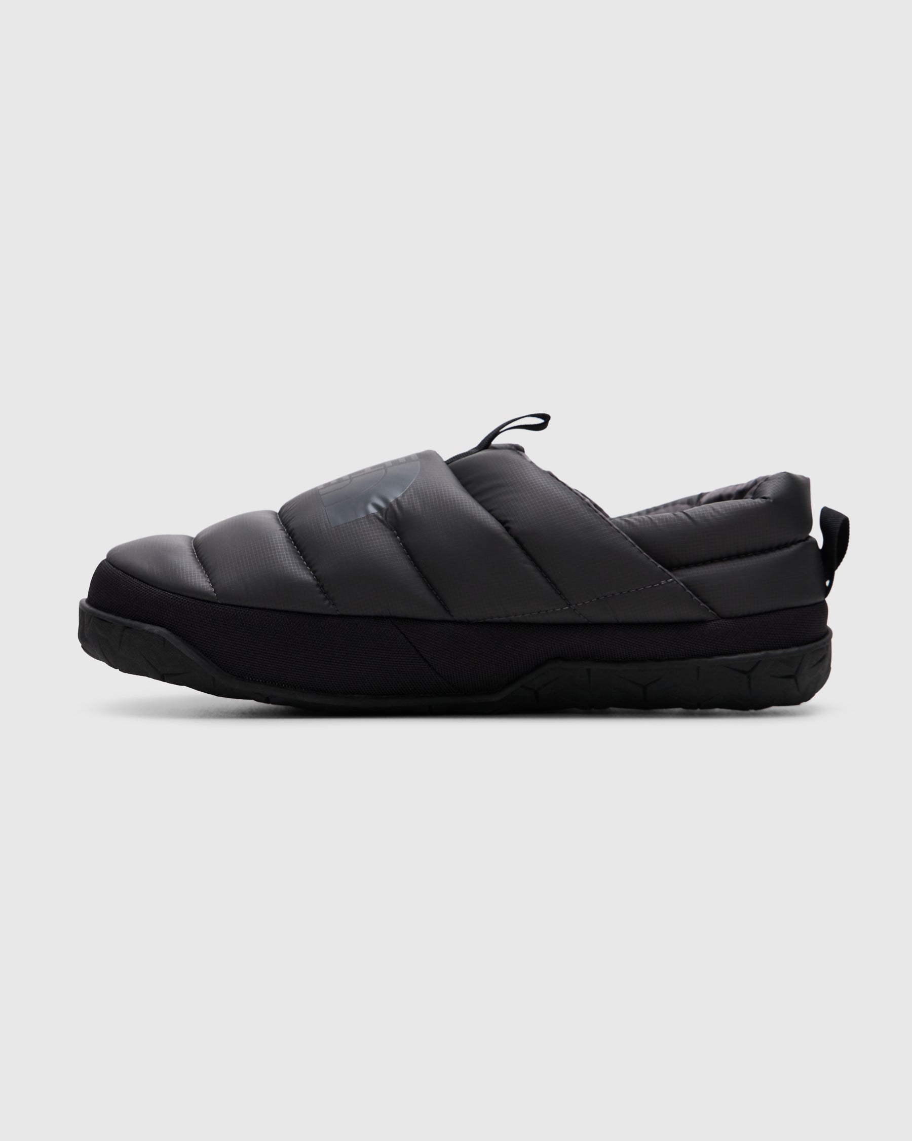 Nuptse Mules in Asphalt Grey / TNF Black