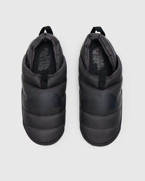 Nuptse Mules in Asphalt Grey / TNF Black