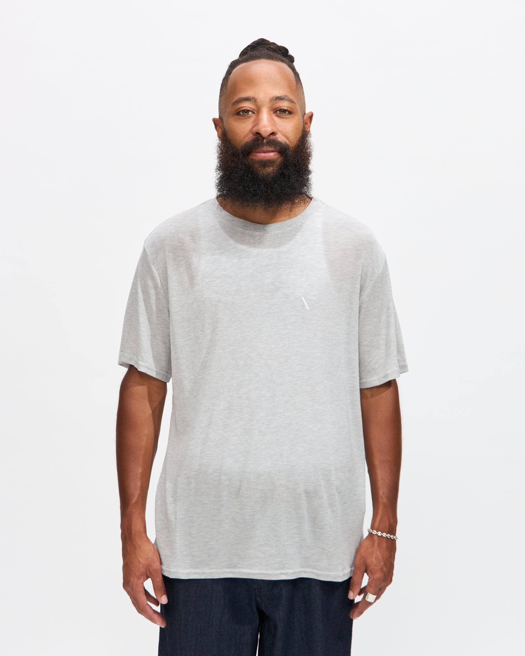 Merino Jersey Standard SS Tee in Heather