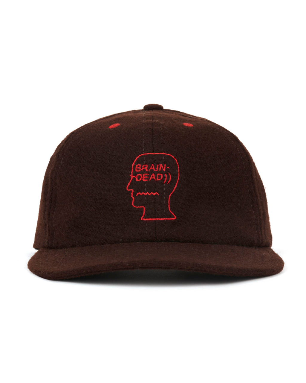 Flannel Classic Logohead 6 Panel Hat in Brown