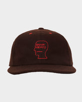Flannel Classic Logohead 6 Panel Hat in Brown