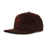 Flannel Classic Logohead 6 Panel Hat in Brown