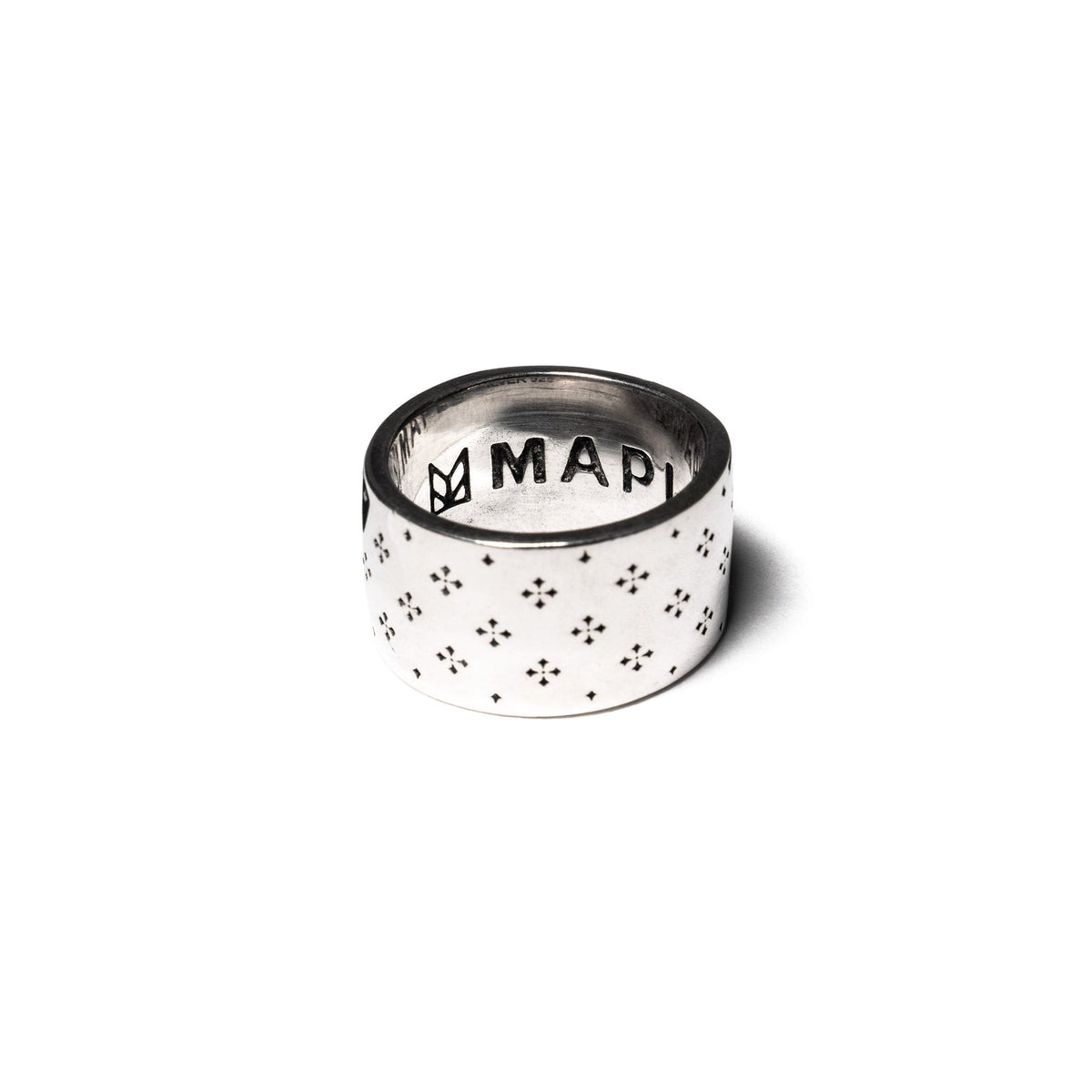 Iron Cross Ring in Silver