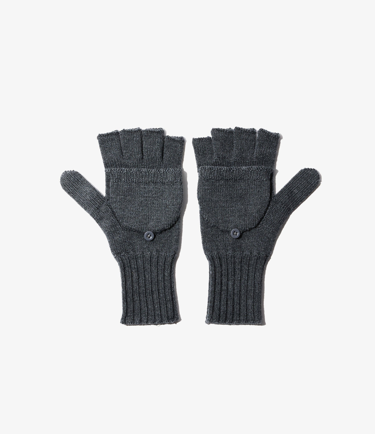 Mitten in Charcoal Wool