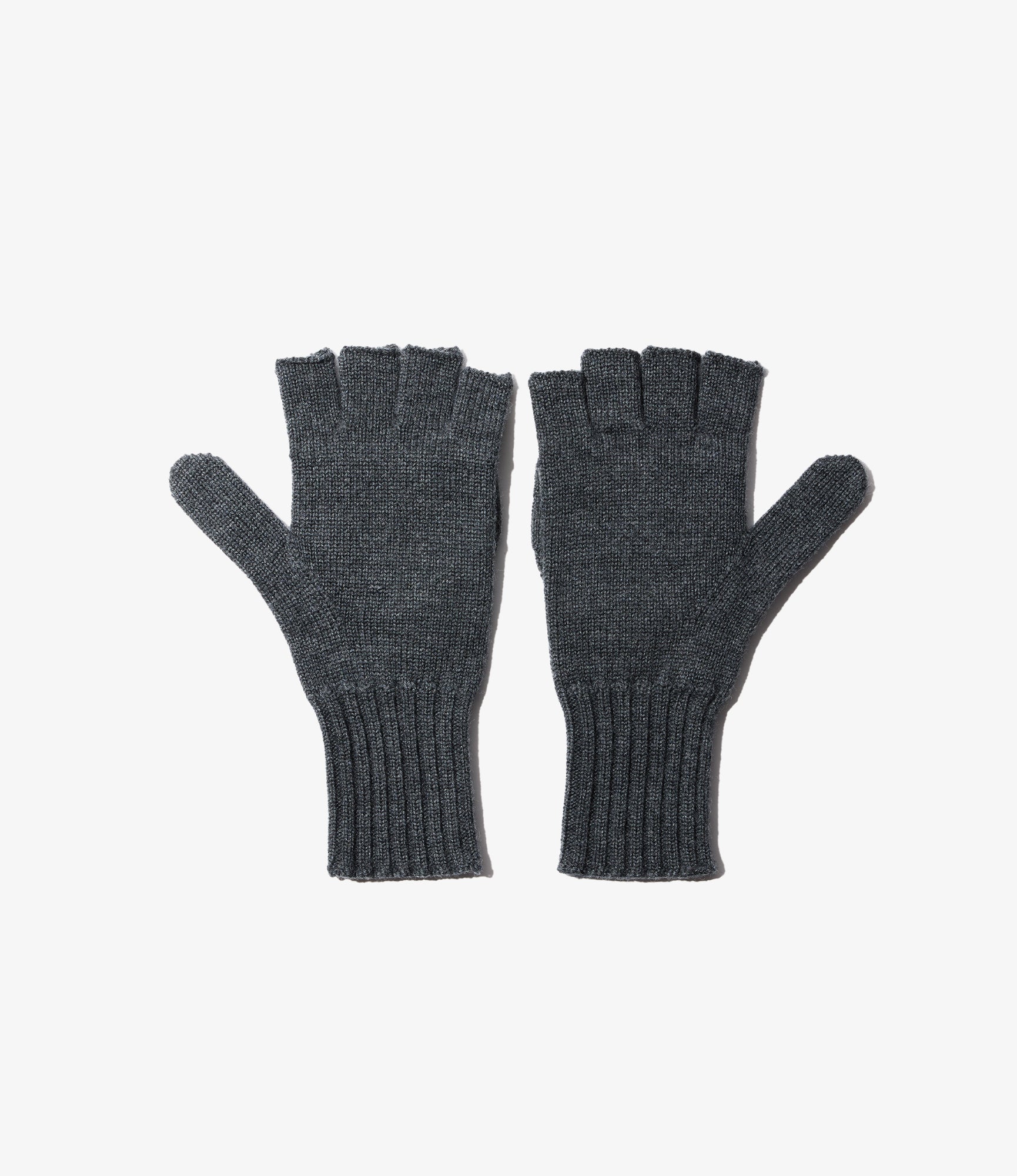 Mitten in Charcoal Wool
