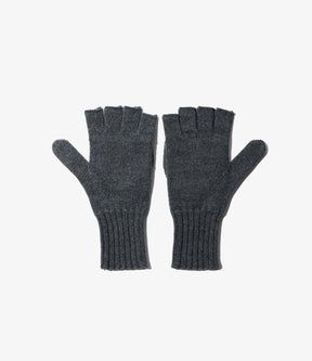 Mitten in Charcoal Wool