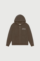 Southwest Zip-Up Hoodie in Brown