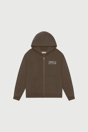 Southwest Zip-Up Hoodie in Brown