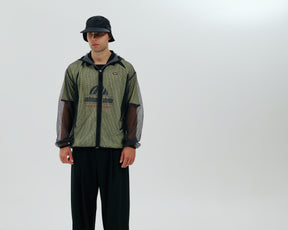 Net Parka in Black