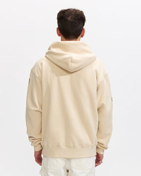 OE Zip Up Hoodie in Natural