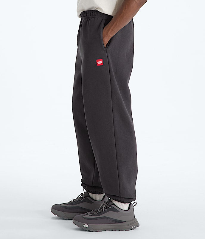 TNF Red Box Sweatpants in Obsidian